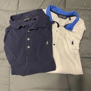 Golf Polo RL Men Size XXL Pair Of Shirts-One Long Sleeve~One Short*READ